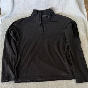 Black Quarter-Zip Pullover